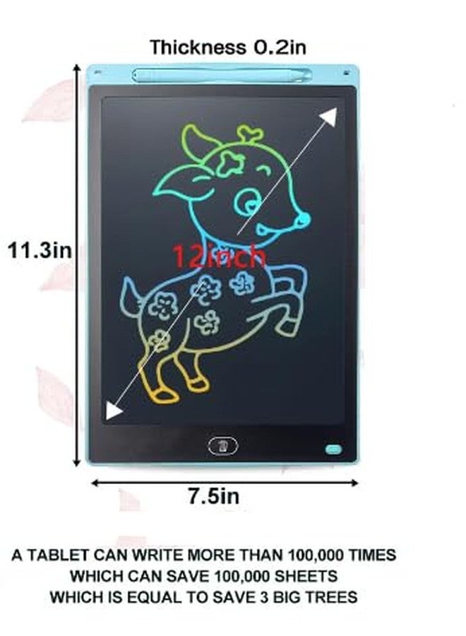 Kidzano لوح كتابة LCD للأطفال، لوح كتابة LCD مقاس 12 بوصة للأطفال، لوح رسم قابل للمسح - Image 4